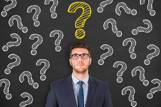 man with questions
