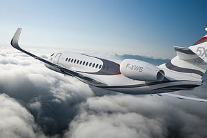 airplane flying above clouds