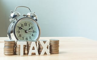 taxes and clock