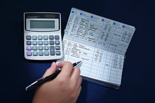 check register and calculator