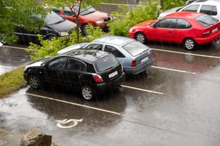 cars in parking lot