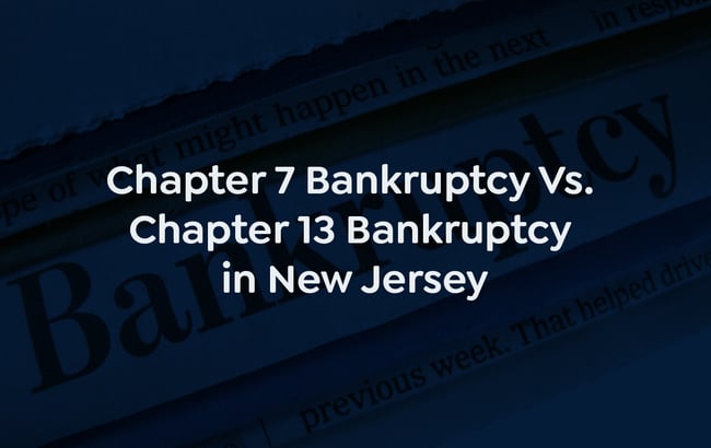 Chapter 7 Bankruptcy Vs Chapter 13 Bankruptcy