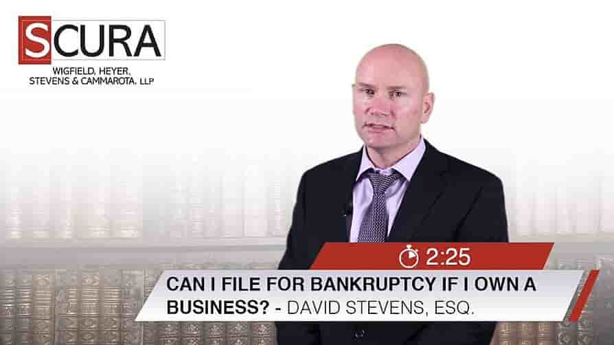 Thumbnail Image for Can I file Bankruptcy if I own a Business-David Stevens-min1