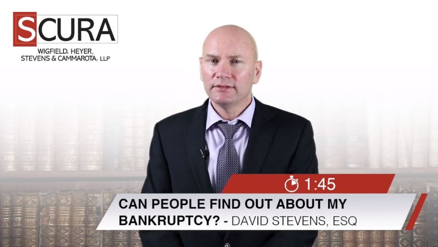 Can People find out about my Bankruptcy?